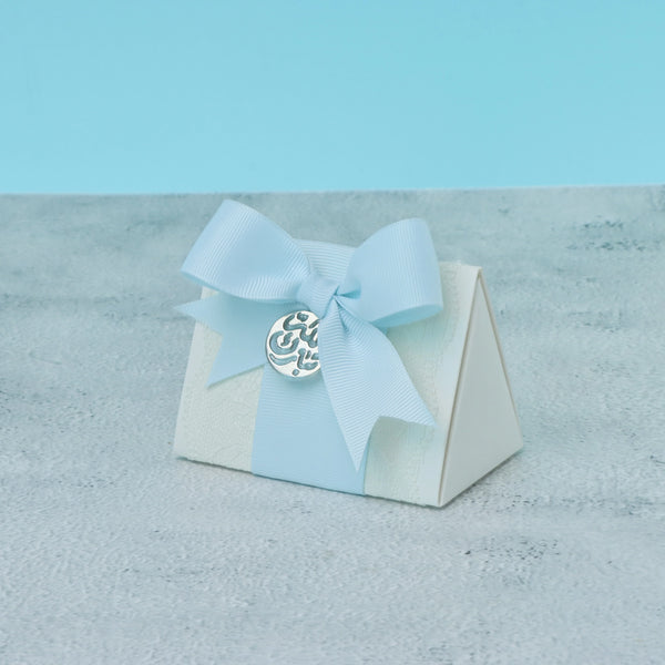 Set of 20 Baby boy decorated chocolate triangle box