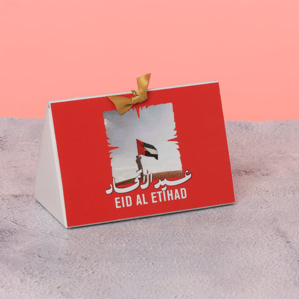 Set of 20 UAE national day designed premium chocolate triangle soft box