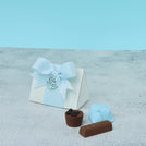 Set of 20 Baby boy decorated chocolate triangle box