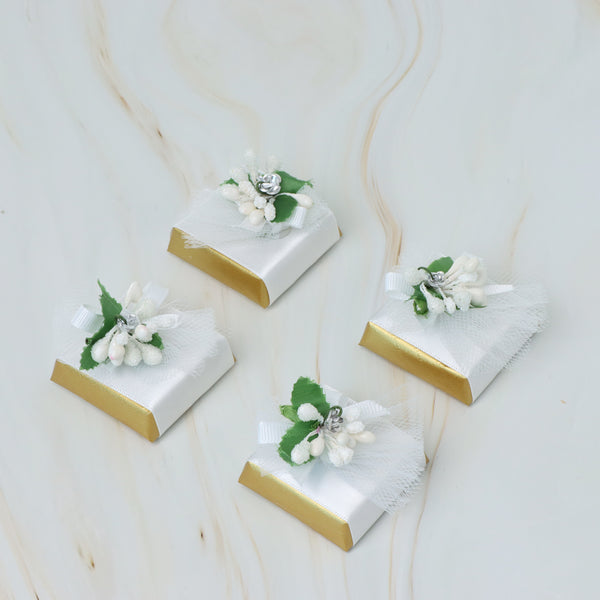 Bridal dress designed decorated chocolate