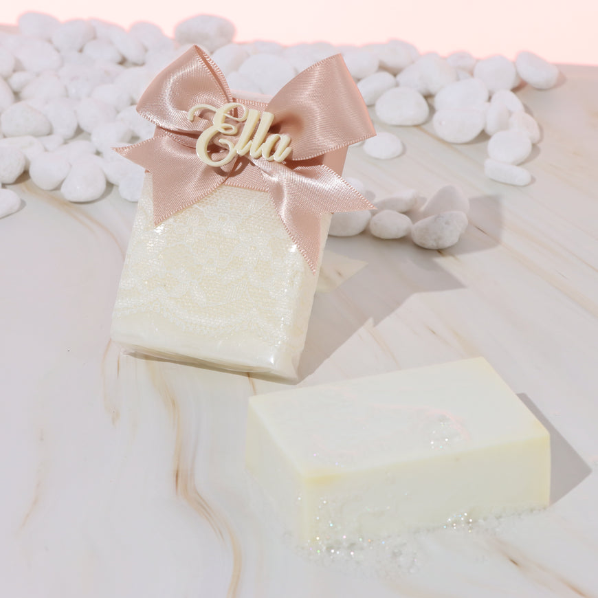 Crown decorated soap favor