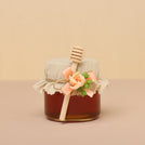 Set of 20 jar Baby Rustic decorated honey glass jar