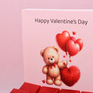 Teddy heart valentine designed chocolate medium hamper