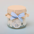 Set of 20 Personalized Elephant theme almond dragees jar