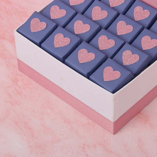 I love you more than the distance between us valentine design chocolate medium hamper