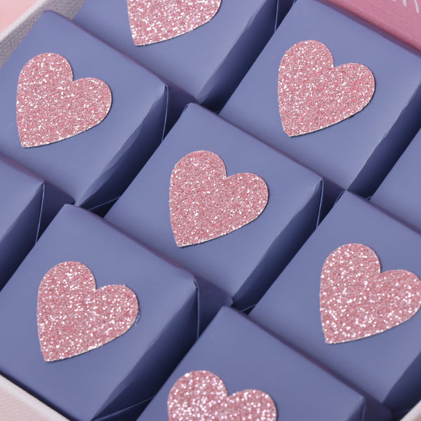 I love you more than the distance between us valentine design chocolate small hamper