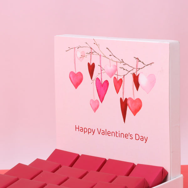Hearts tree valentine designed chocolate medium hamper