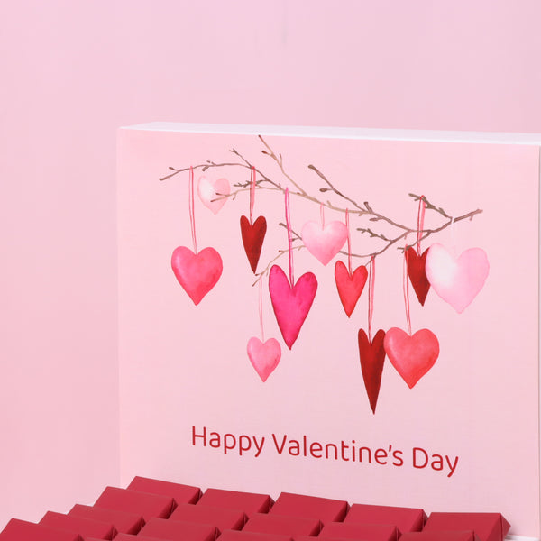 Hearts tree valentine designed chocolate large hamper