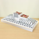 Corporate customize designed chocolate large leather tray