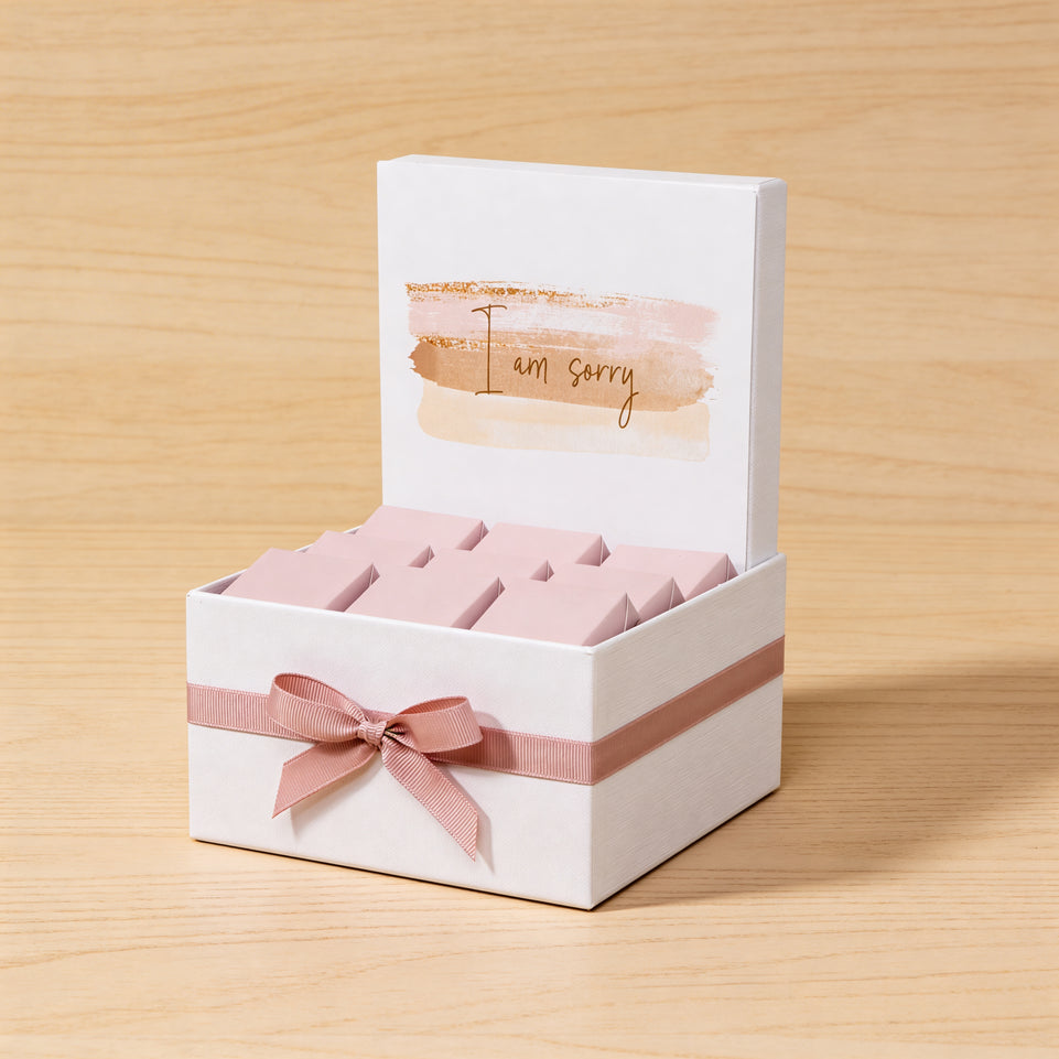 I'm sorry stain designed chocolate small hamper