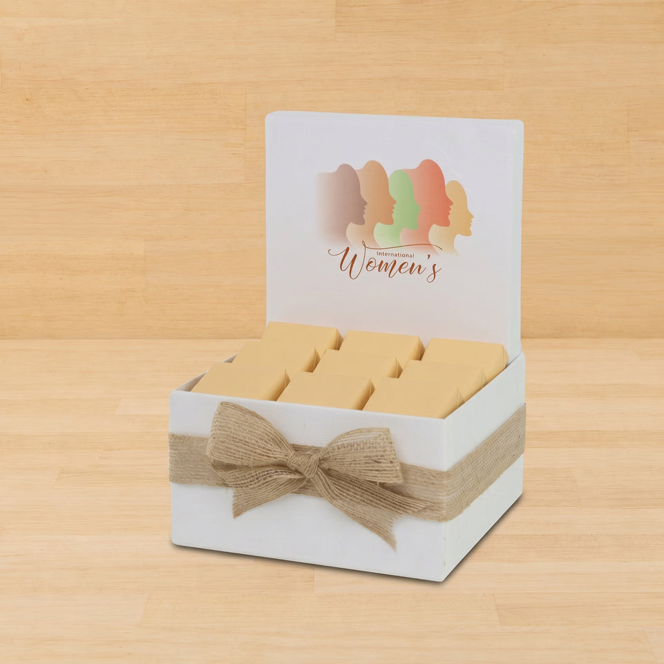 "International women's day" classic designed premium chocolate small hamper