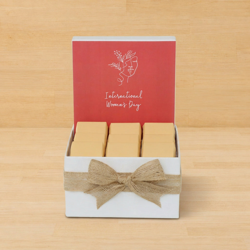 International women's day designed premium chocolate small hamper