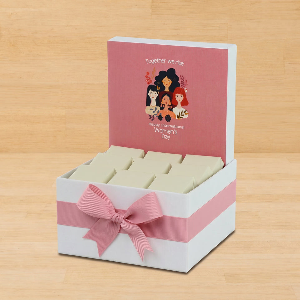 "Together we rise" international women's day designed premium chocolate small hamper