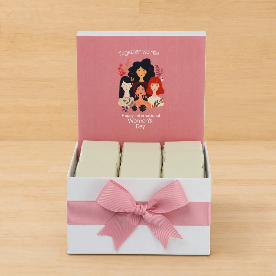 "Together we rise" international women's day designed premium chocolate small hamper