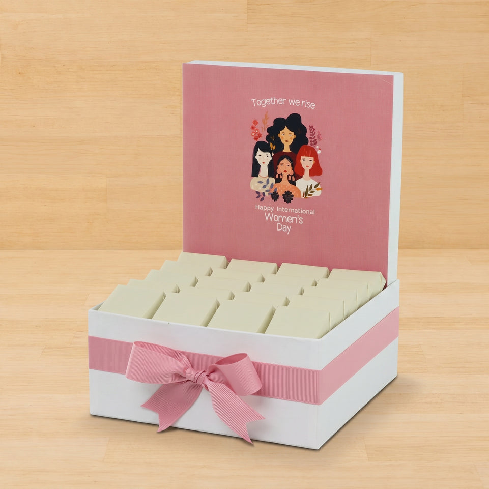 "Together we rise" international women's day designed premium chocolate medium hamper