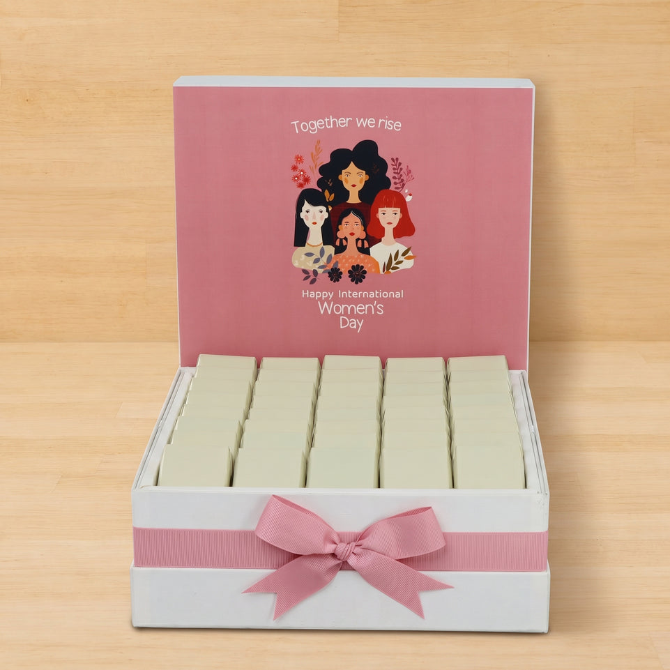 "Together we rise" international women's day designed premium chocolate large hamper