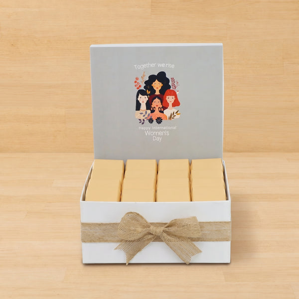 "Together we rise" happy international women's day designed premium chocolate medium hamper
