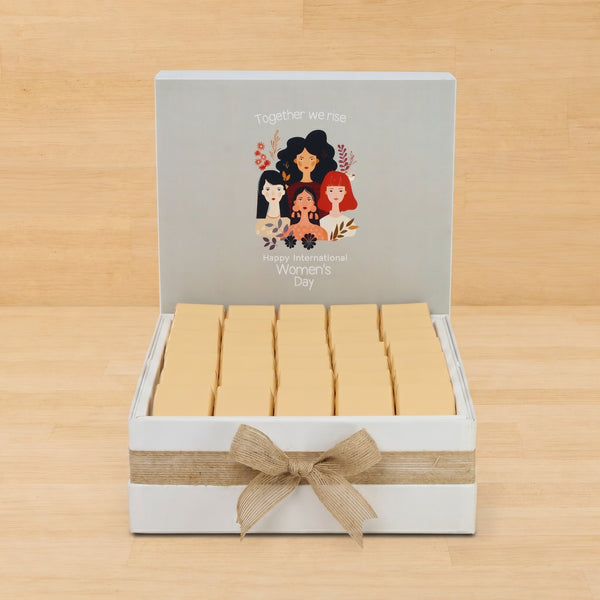 "Together we rise" happy international women's day designed premium chocolate large hamper