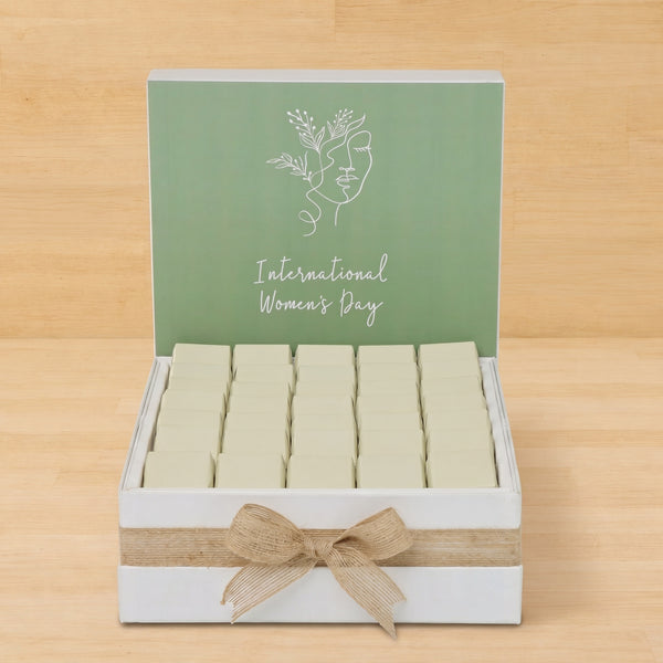 International women's day minimalist design premium chocolate large hamper