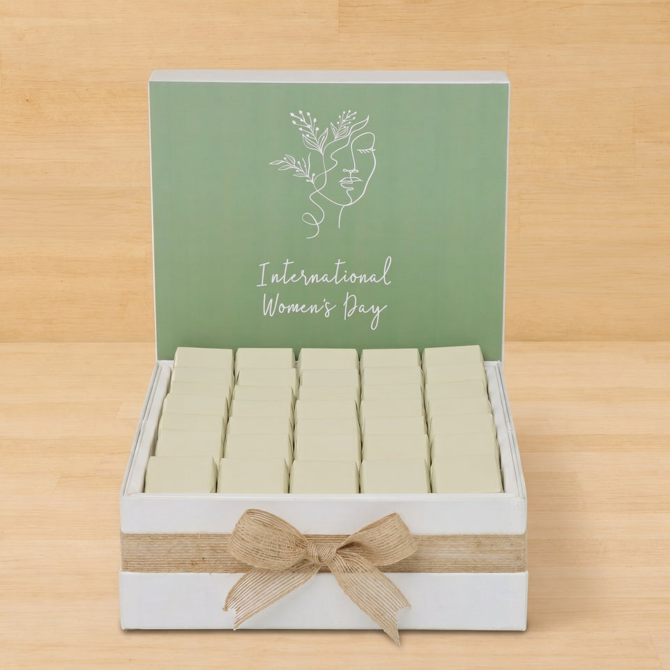 International women's day minimalist design premium chocolate large hamper