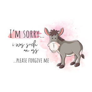 I'm sorry please forgive me greeting ...