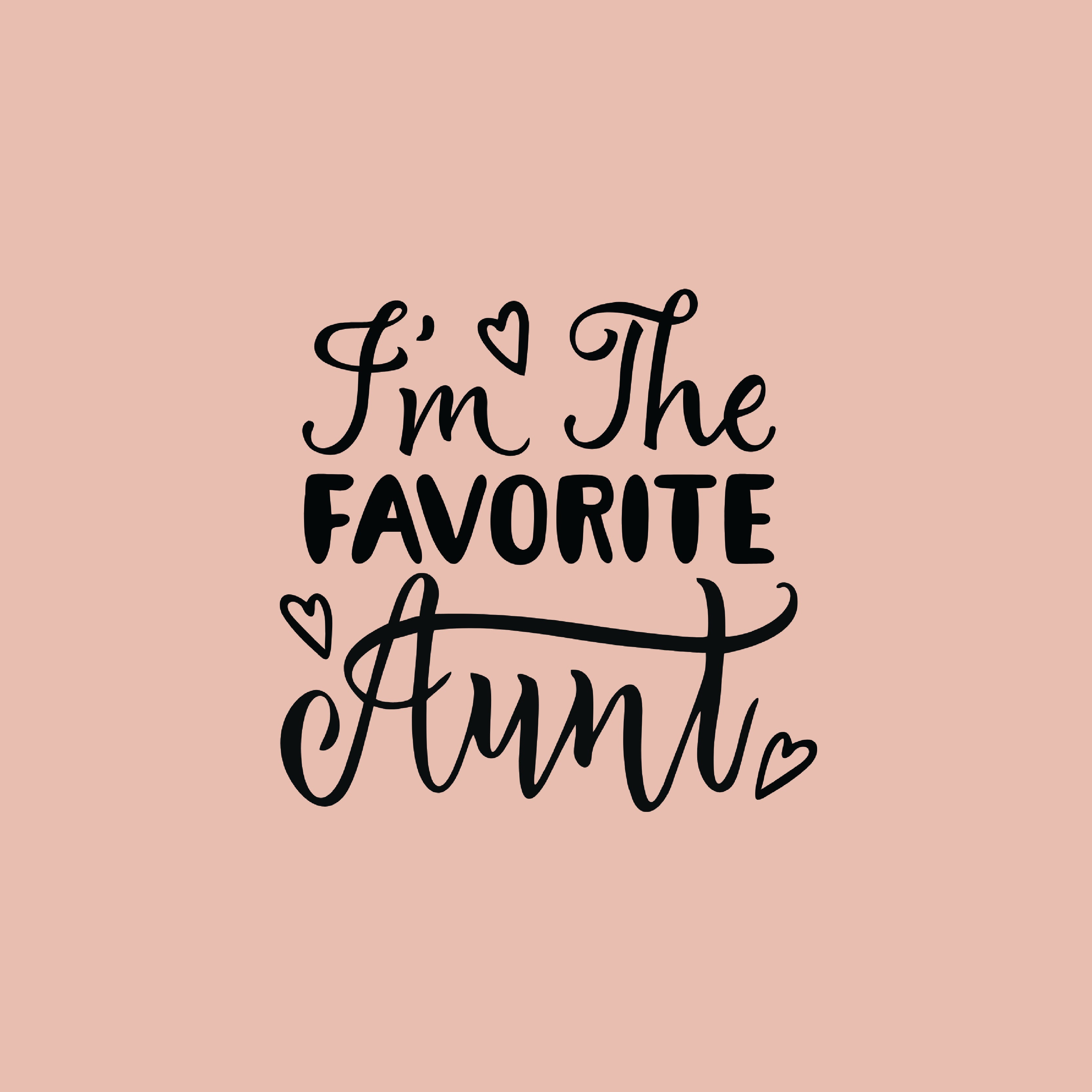 I'm the favorite aunt greeting card