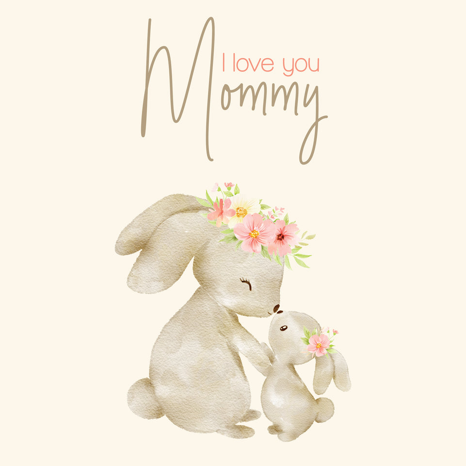 I love you mommy greeting card