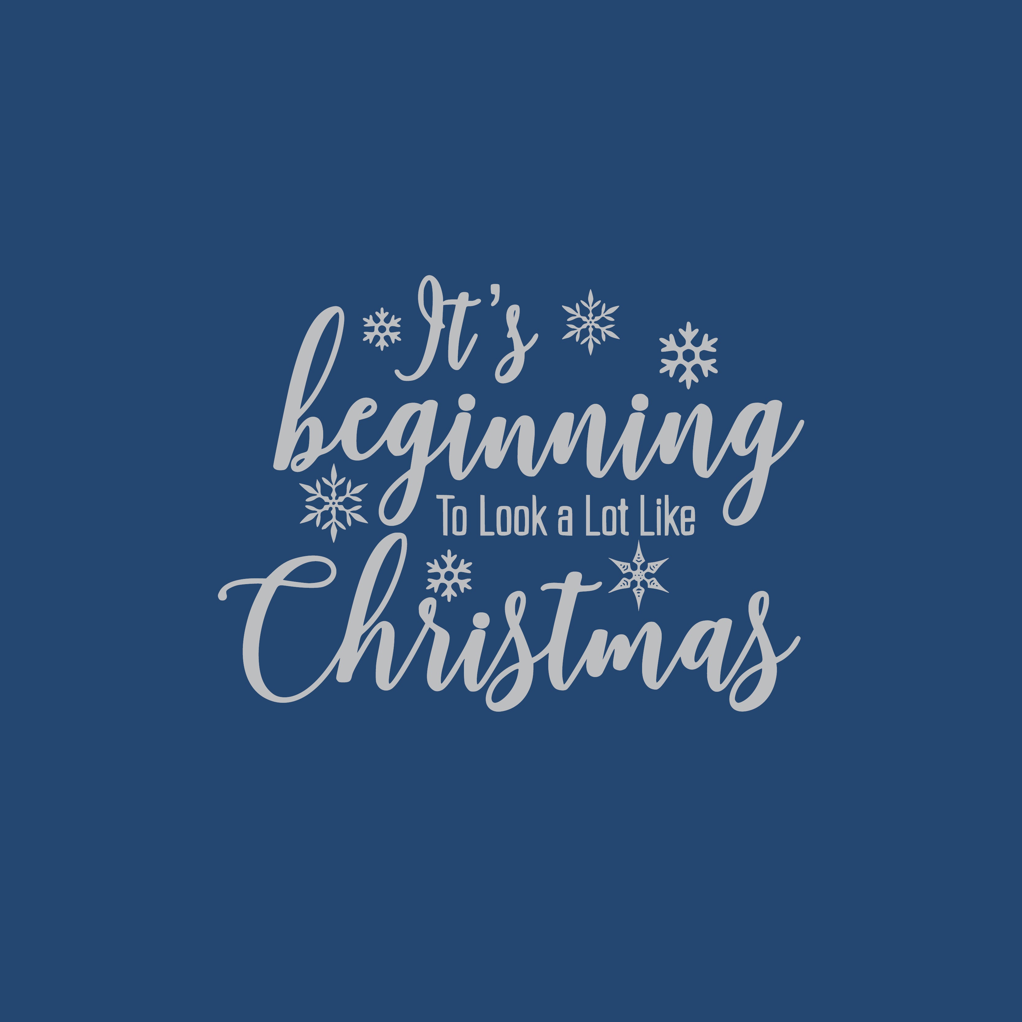 It's beginning to look a lot like christmas greeting card