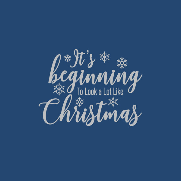 It's beginning to look a lot like christmas greeting card