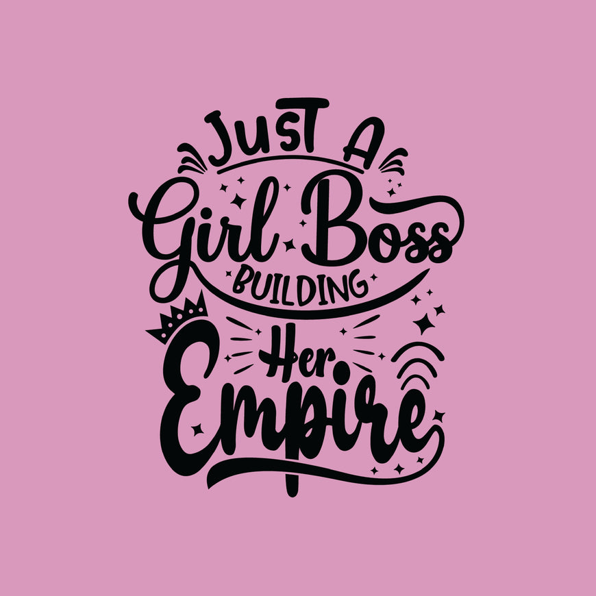 Just a girl boss building her empire greeting card