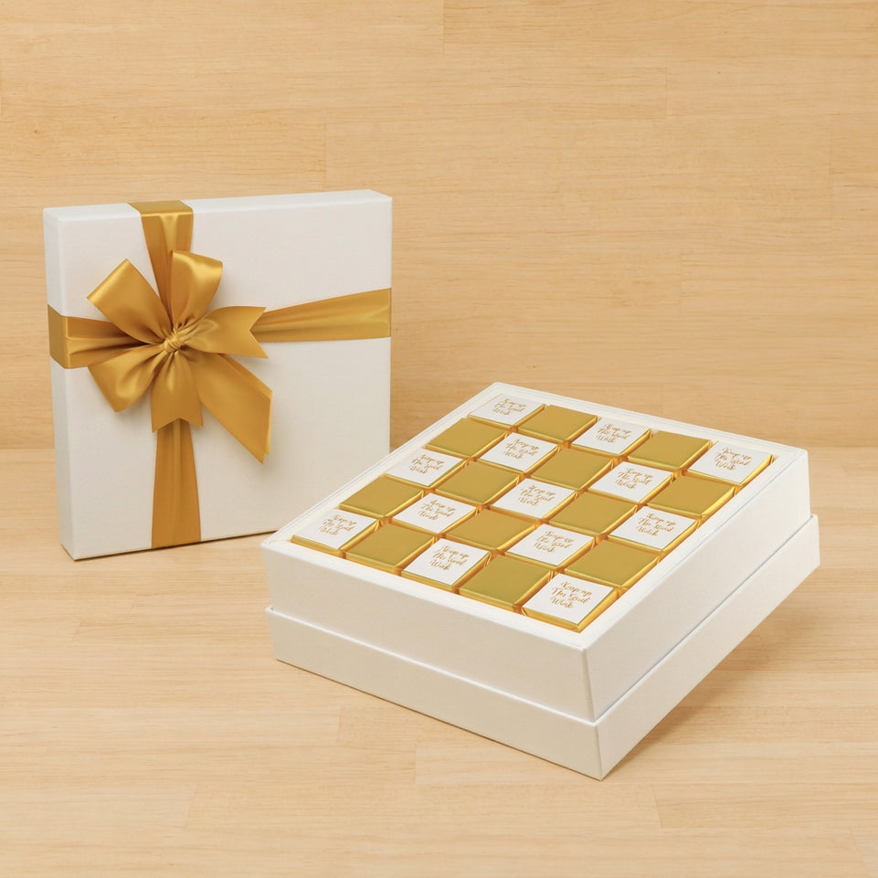 Keep up the good work classic gold designed premium chocolate one layer hard box