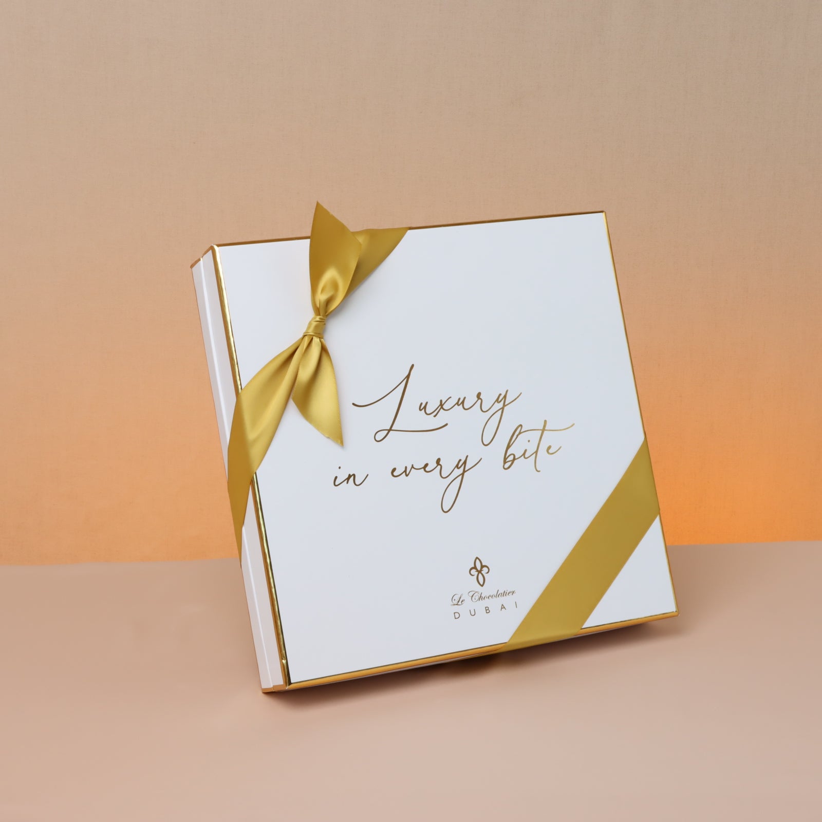Luxury White & Gold designed chocolate 36p hard box