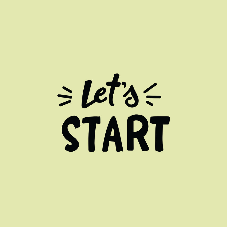 Let_s start greeting card