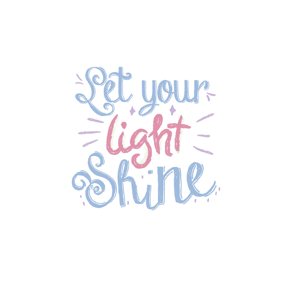 Let your light shine greeting card