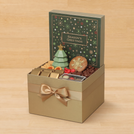 Season's Greetings designed with decorated tree premium chocolate & sweets large hamper