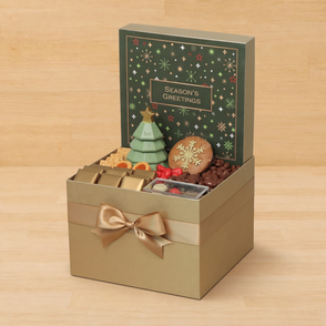 Season's Greetings designed with deco...