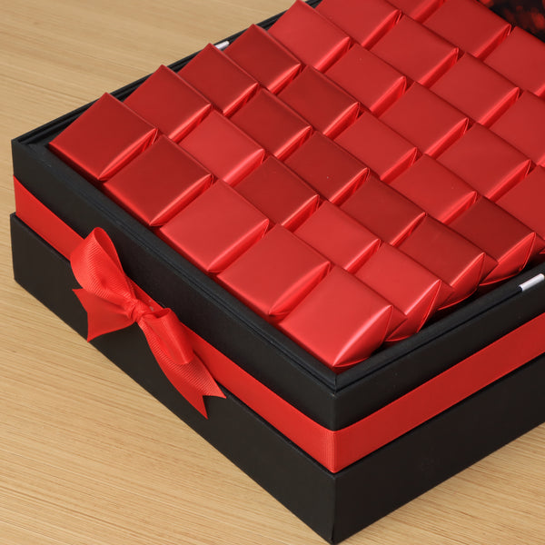 Happy Valentine's Day heart designed premium chocolate large hamper