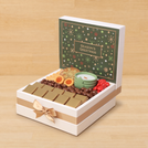 Season's Greetings with candle designed premium chocolate & sweets large hamper