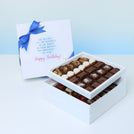 Birthday you deserve happiness 2-layer chocolate hard box