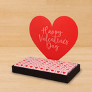 Happy Valentine's Day heart premium chocolate medium leather tray