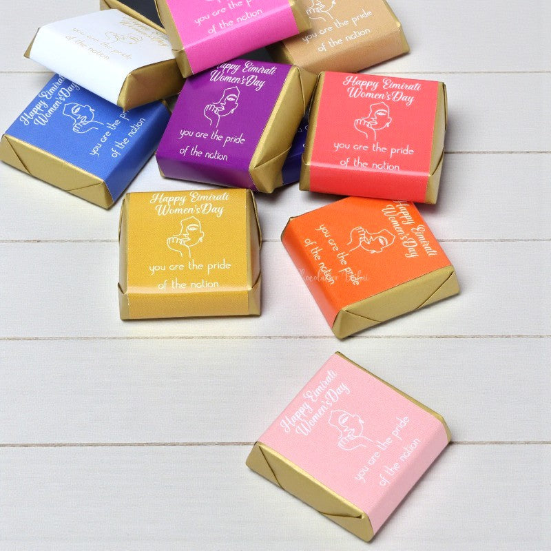 "Emirati women's day" designed premium loose chocolate
