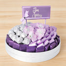 I'm sorry designed premium chocolate leather round  tray