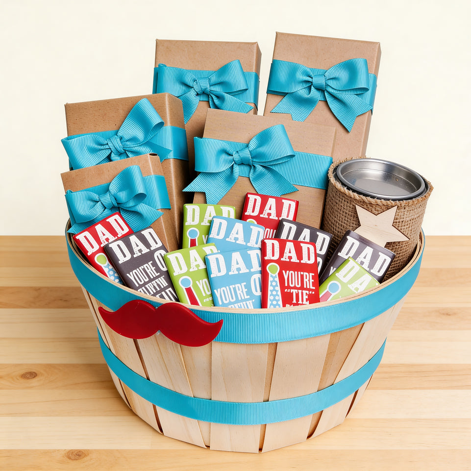 Happy father's day chocolate bucket hamper