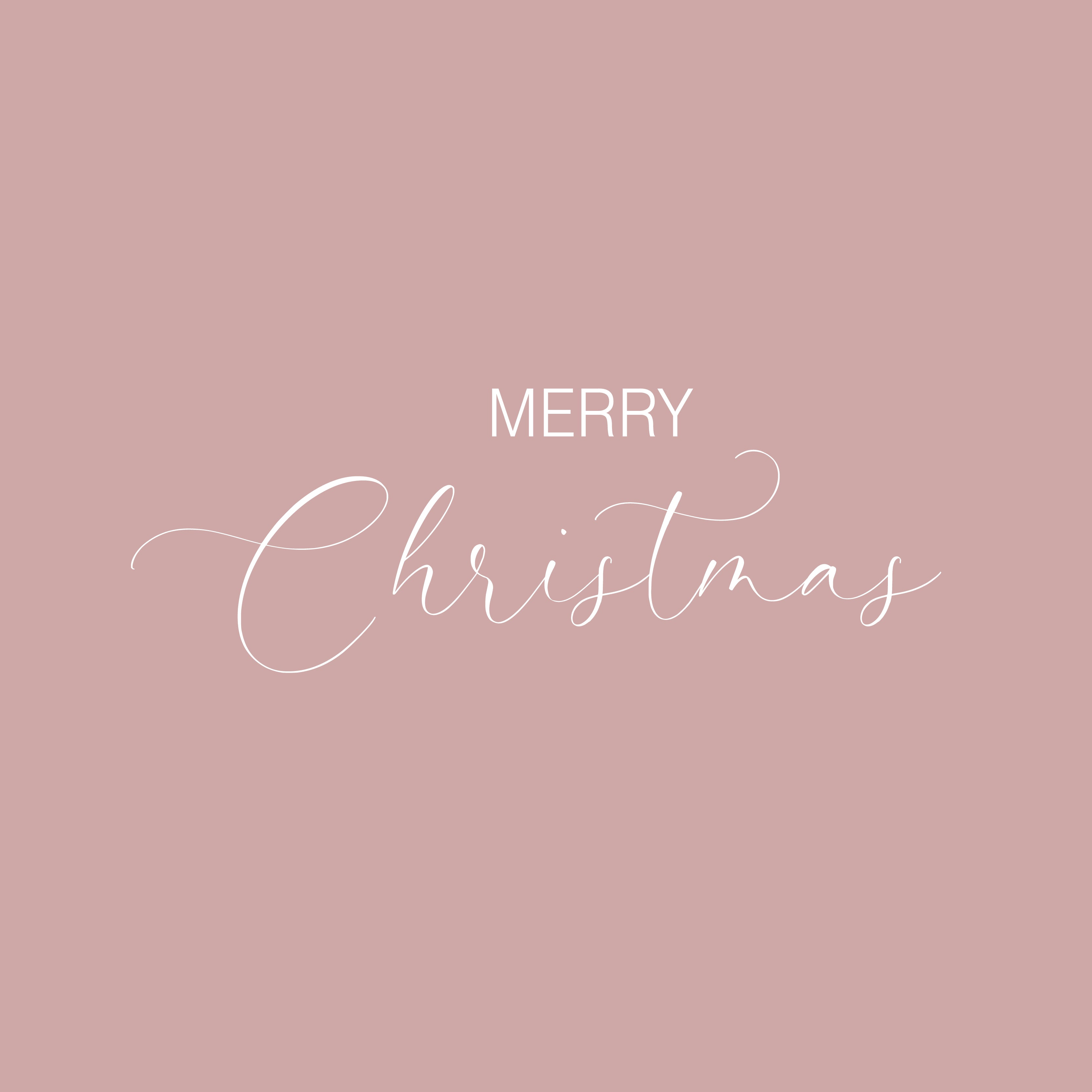 Merry christmas solid color greeting card 2