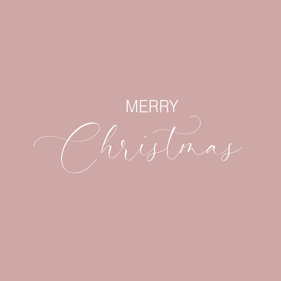 Merry christmas solid color greeting card 2