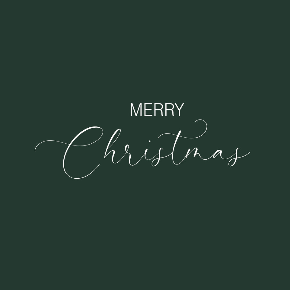 Merry christmas solid color greeting card 3