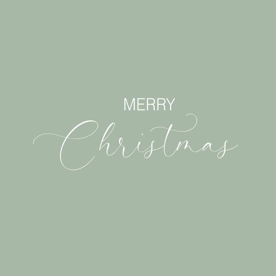 Merry christmas solid color greeting card 6