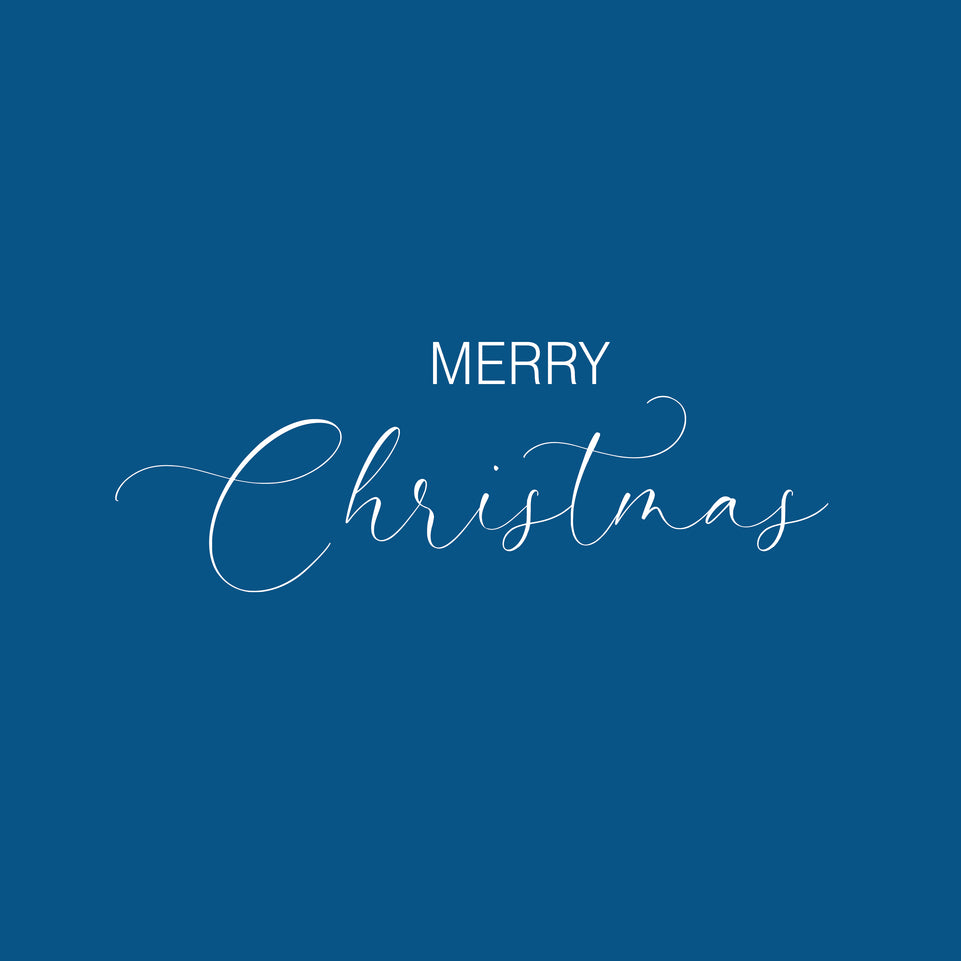 Merry christmas solid color greeting card