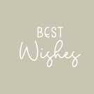 Minimalist best wishes greeting card