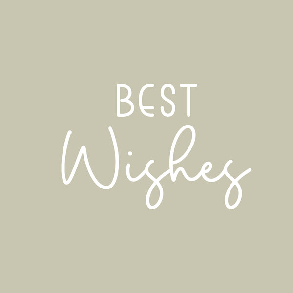 Minimalist best wishes greeting card